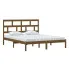 brązowe sosnowe łóżko 160x200 Bente 6X