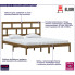 Drewniane łóżko w kolorze miodowy brąz 160x200 Bente 6X