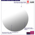 Infografika lustra okrągłego bez ramowego 80 cm Piri