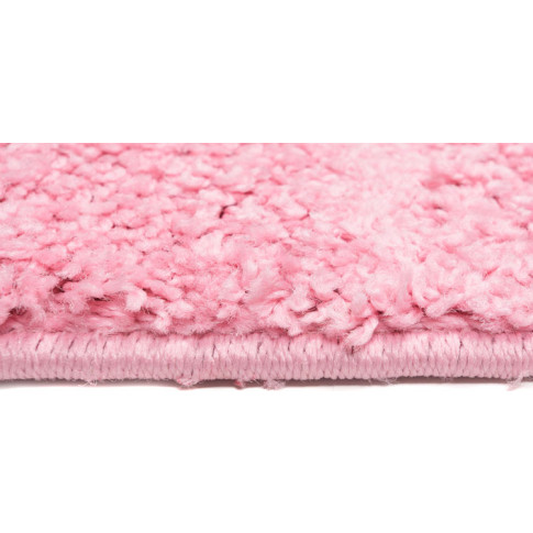 Różowy chodnik dywanowy na metry shaggy Ular