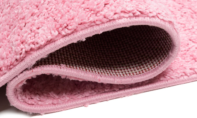 Różowy jednokolorowy chodnik shaggy Lemos