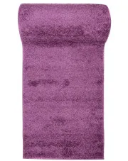 Fioletowy chodnik dywanowy typu shaggy - Ular