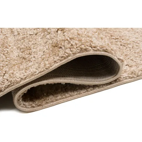 Beżowy chodnik dywanowy shaggy Ular