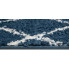 Niebieski chodnik dywanowy włochacz shaggy Befi 3X