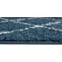 Chodnik dywanowy niebieski włochacz w kratkę Befi 4X