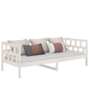 Białe drewniane łóżko dzienne 80x200 - Sonja 3X w sklepie Edinos.pl