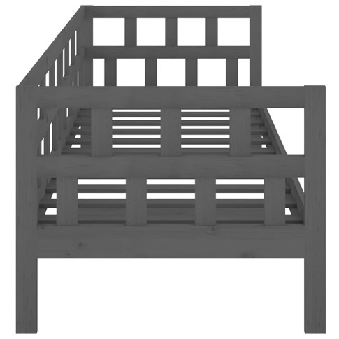 rama szarego drewnianego łóżka Sonja