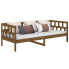 Drewniane łóżko dzienne miodowy brąz 80x200 - Sonja 3X