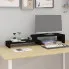Wizualizacja czarnej półki na biurko Aploni