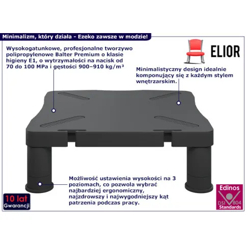 Plastikowa podstawka pod monitor Ezeko