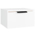 Biała wisząca szafka nocna z szufladą - Zemsi
