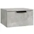 Wisząca szafka nocna z szufladą w kolorze betonu - Zemsi