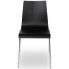 Czarne chromowane krzesło do sali konferencyjnej Gixo 3X