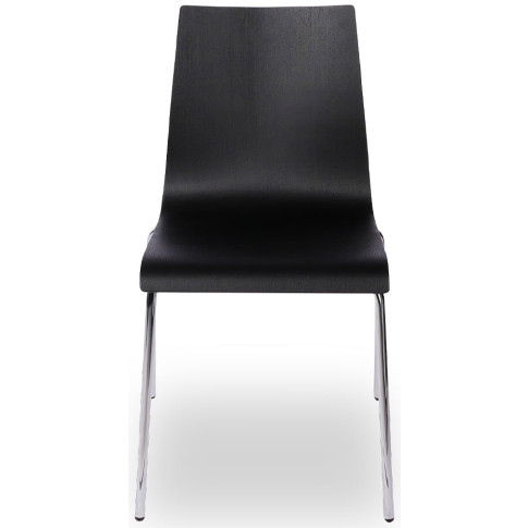 Czarne chromowane krzesło do sali konferencyjnej Gixo 3X