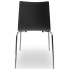 Czarne chromowane krzesło konferencyjne drewniane Gixo 3X