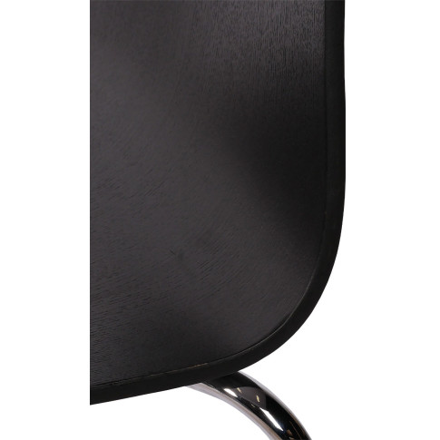 Eleganckie czarne krzesło konferencyjne Gixo 3X
