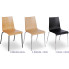 Kolory metalowego krzesła konferencyjnego z drewnianym siedziskiem Gixo 3X