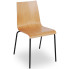 Nowoczesne krzesło konferencyjne naturalny +  czarny - Gixo 3X