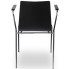 Chromowane czarne krzesło konferencyjne Gixo 4X