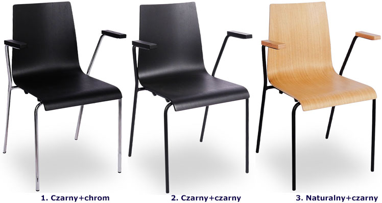 Kolory krzesła konferencyjnego Gixo 4X