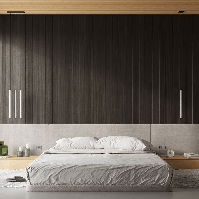 Betonowa lampa wisząca potrójna tuba A380-Amot