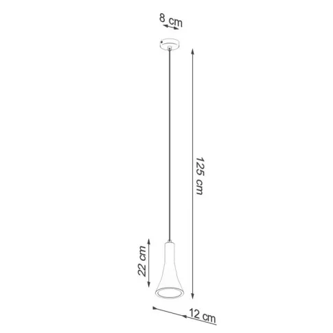 Wymiary lampy A396-Deho