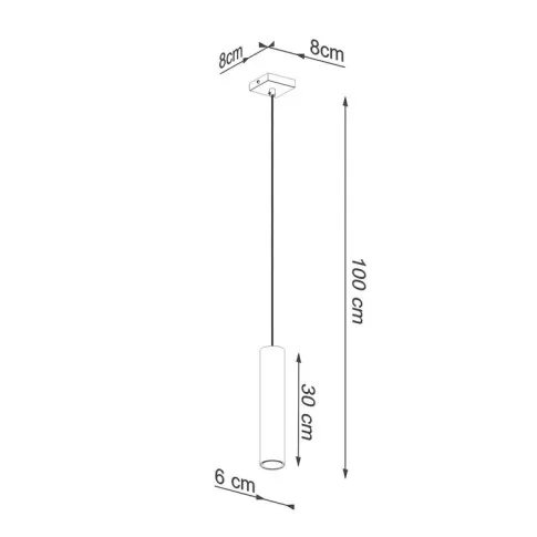 Wymiary lampy A414-Lagor