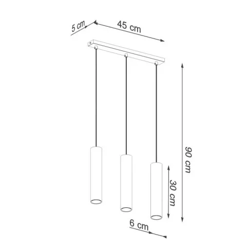 Wymiary lampy A416-Lagor