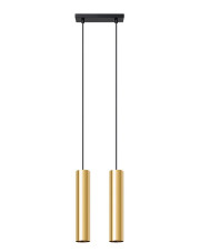 Złota podwójna lampa wisząca sople - A415-Lagor