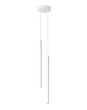Biała podwójna lampa wisząca tuba - A378-Pastels