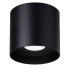 Czarny nowoczesny okrągły plafon - A405-Fens