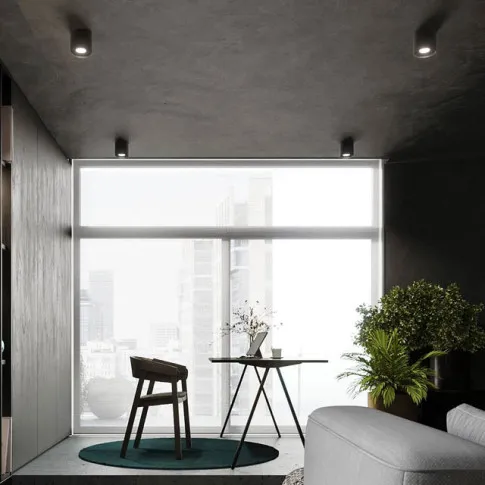 Wizualizacja czarnego plafonu Fens