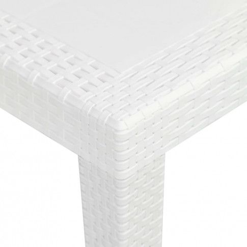 Blat stolika z zestawu białych mebli ogrodowych Shannon 2X