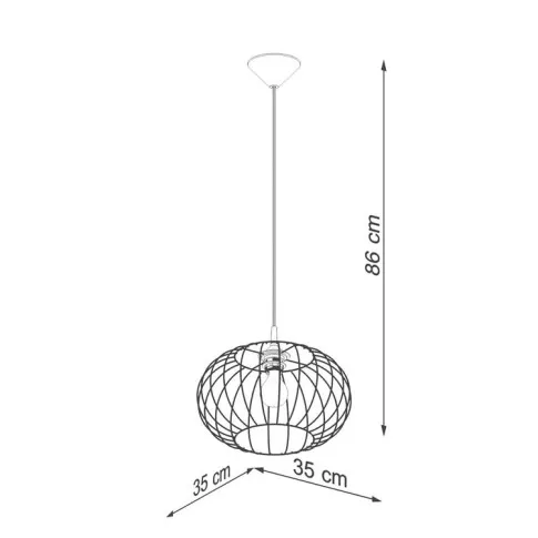 Wymiary lampy A424-Zava