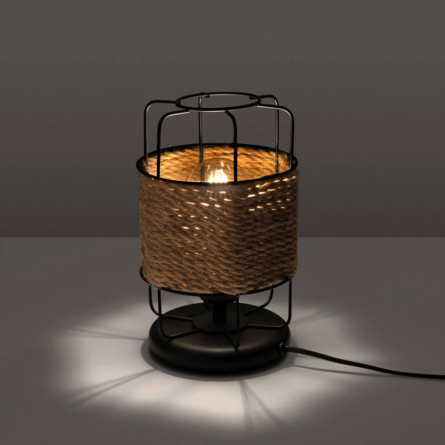 Druciana lampka stołowa boho F775-Verino