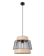 Lampa wisząca boho z drucianym kloszem - A428-Zemo w sklepie Edinos.pl