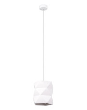 Biała ceramiczna lampa wisząca - A439-Tomox w sklepie Edinos.pl