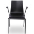Metalowe krzesło konferencyjne z drewnianym siedziskiem i podłokietnikami Gixo 4X