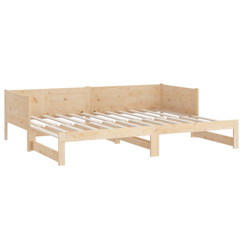 Naturalne drewniane rozkładane łóżko Randy 3X