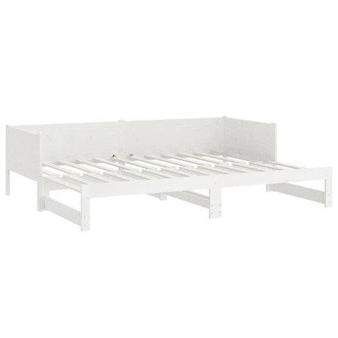 Białe drewniane rozkładane łóżko Randy 3X
