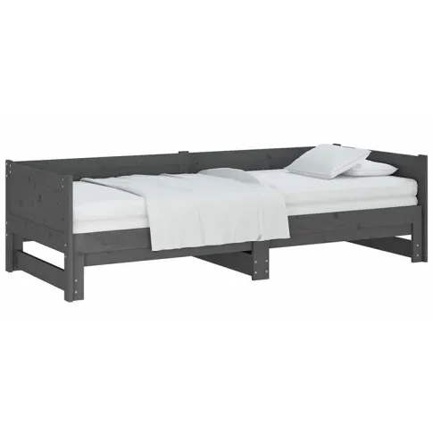 Szara sosnowa rozkładana sofa Randy 3X