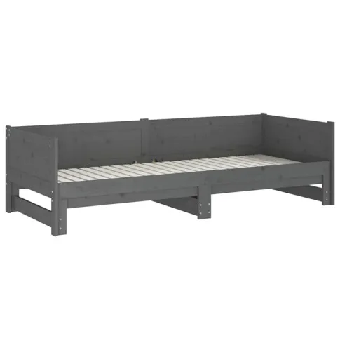 Szare sosnowe rozkładane łóżko Randy 3X