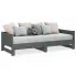 Szare sosnowe rozkładane łóżko sofa Randy 3X