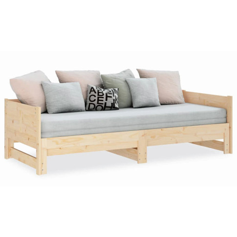 Naturalne sosnowe rozkładane łóżko sofa Randy 4X