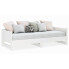 Białe drewniane łóżko rozkładane 2x(90x200) cm - Randy 4X