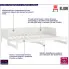Drewniane łóżko rozsuwane w kolorze białym 2x(90x200) Randy 4X