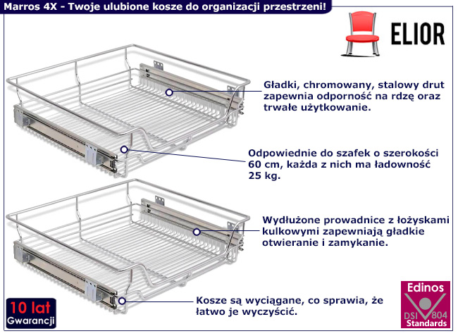 Zestaw 2 koszy cago Marros 4X