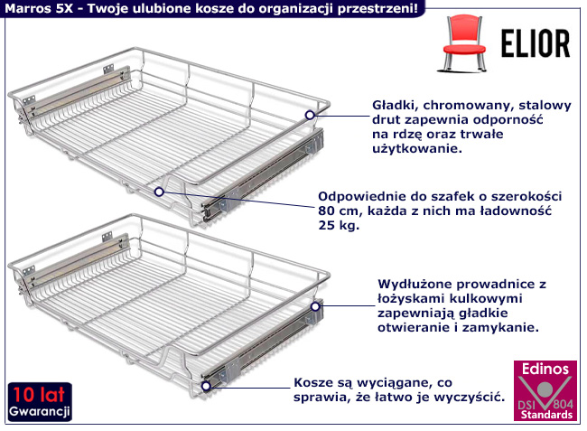 Zestaw 2 koszy cago Marros 5X