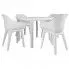 Zdjęcie produktu Zestaw mebli ogrodowych Lema - biały.
