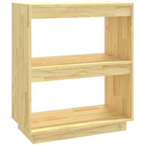 Niski regał skandynawski z litego drewna Wajos 10X